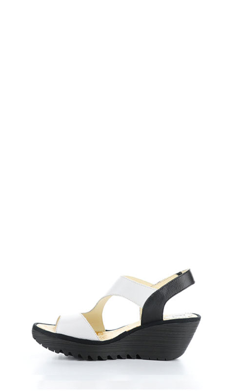 Fly London Yoxa, white/black