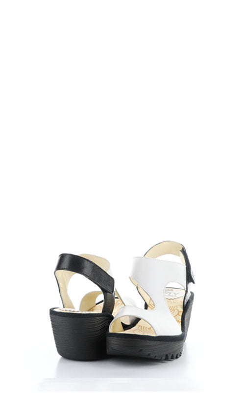 Fly London Yoxa, white/black