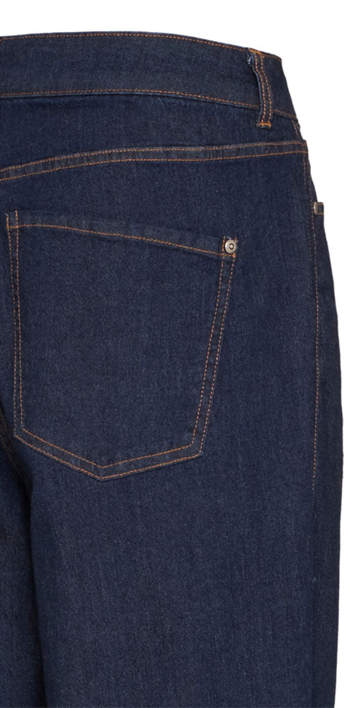 Fransa Dark Indigo Barrel Jeans