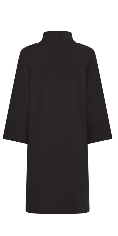 Fransa Bell Sleeve Cozy Dress, black