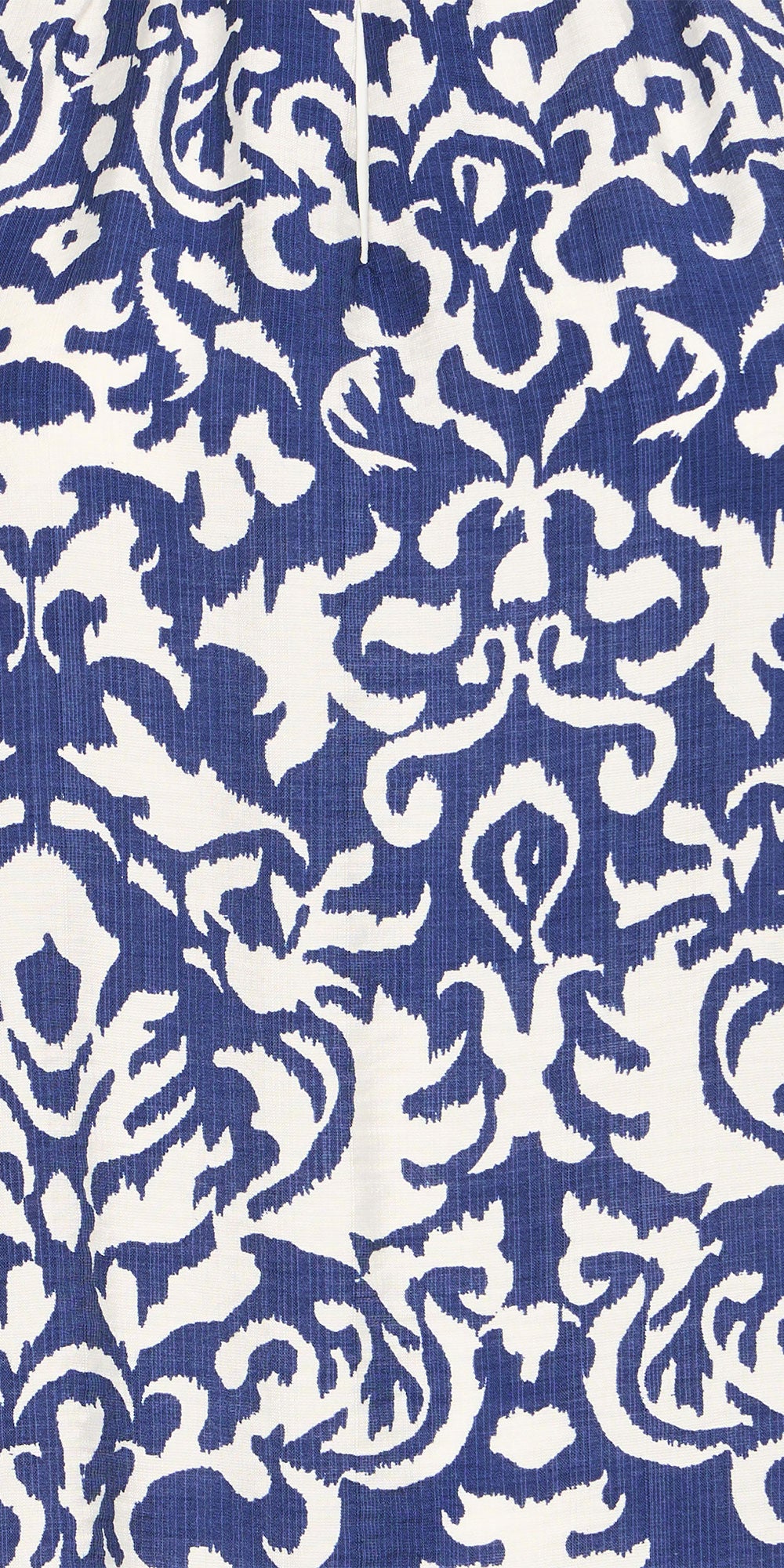 Fransa Round Neck Blouse, blue paisley