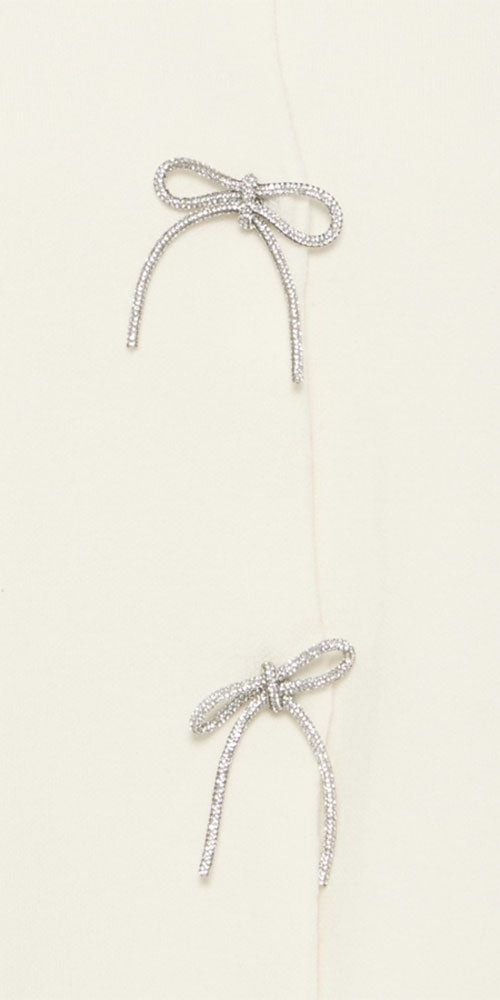 Fransa Bow Cardy, cream