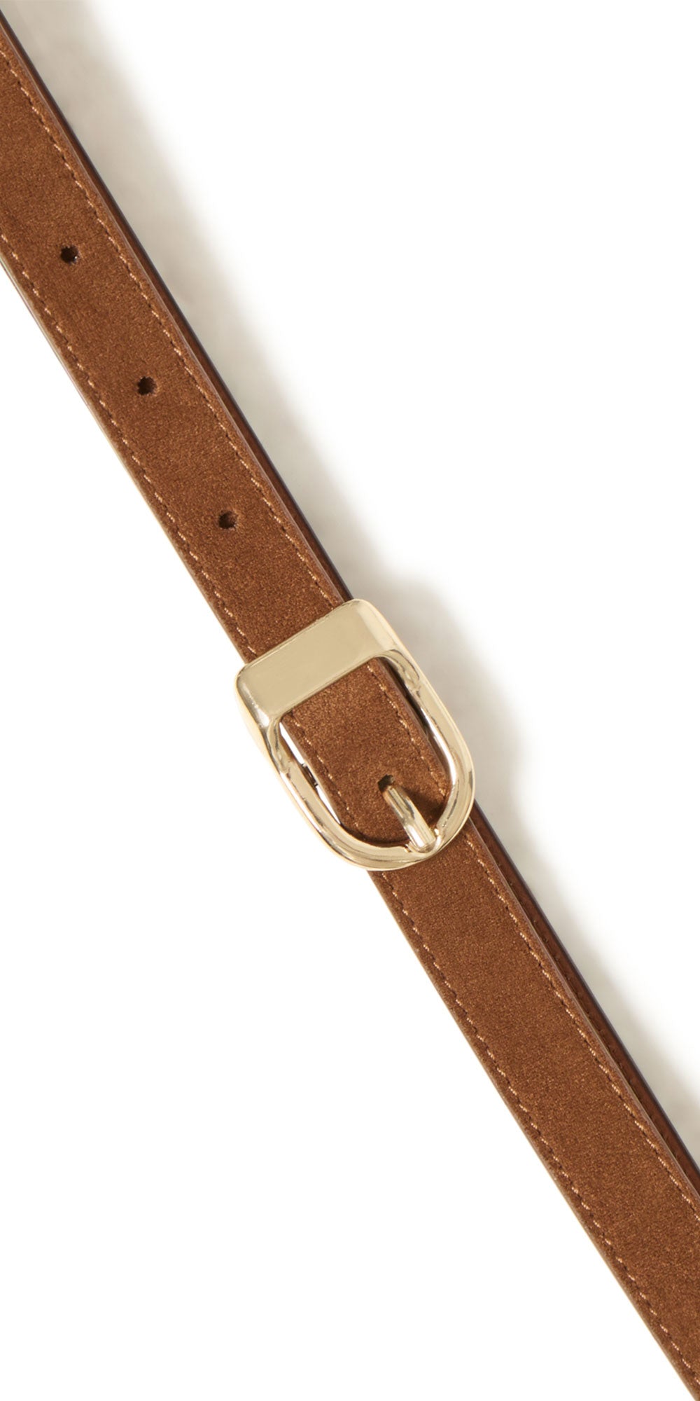 Fransa Faux Suede Belt, cognac