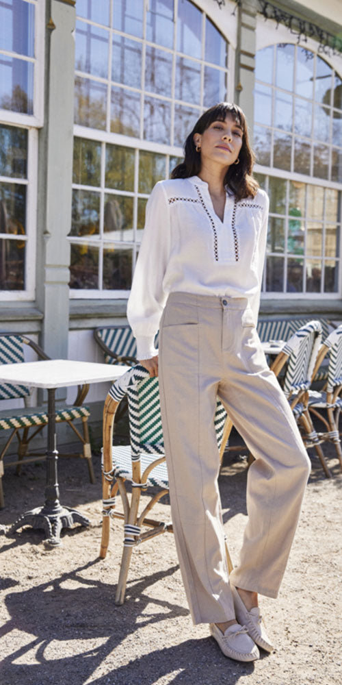 Fransa High Waisted Utility Pants