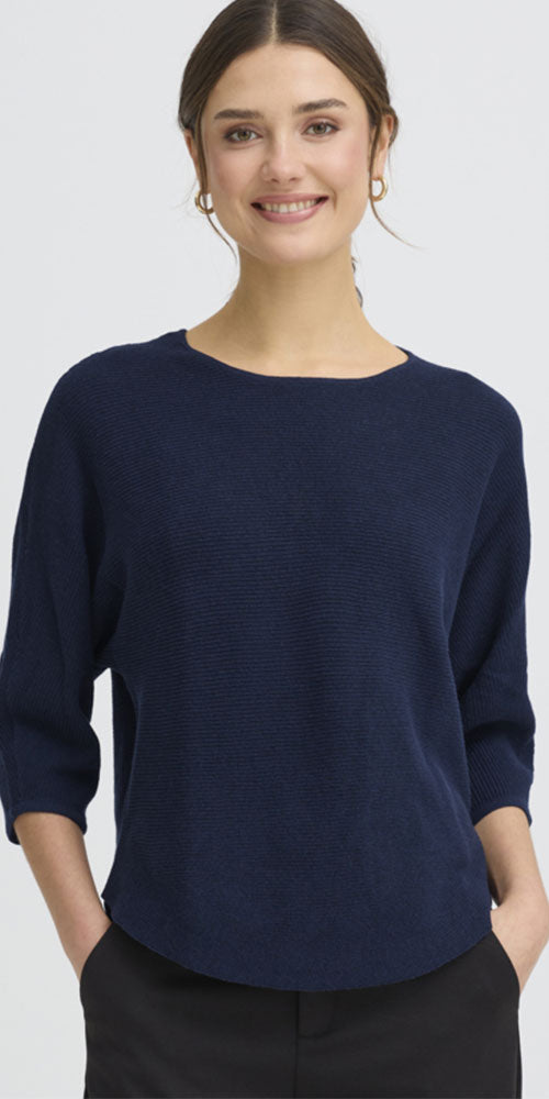 Fransa Dolman Pullover, navy