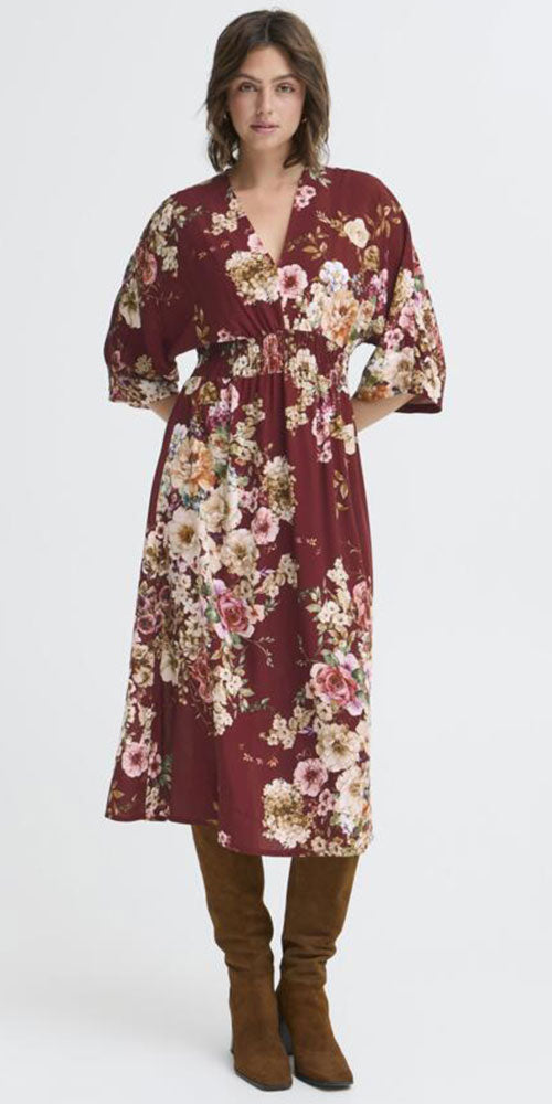 Fransa Floral Kimono Style Dress