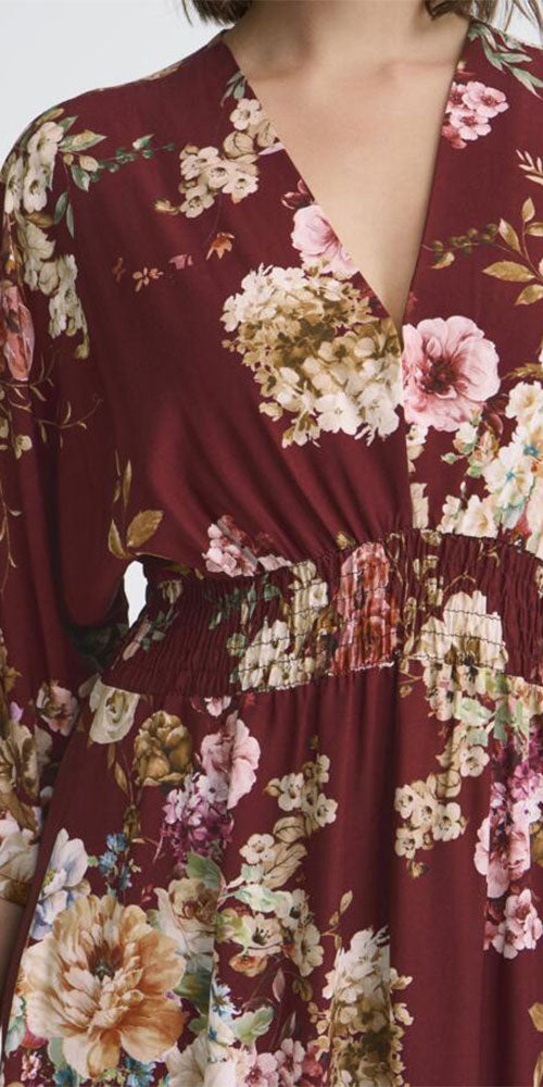 Fransa Floral Kimono Style Dress
