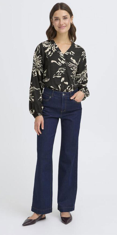 Fransa Flower Burst Blouse