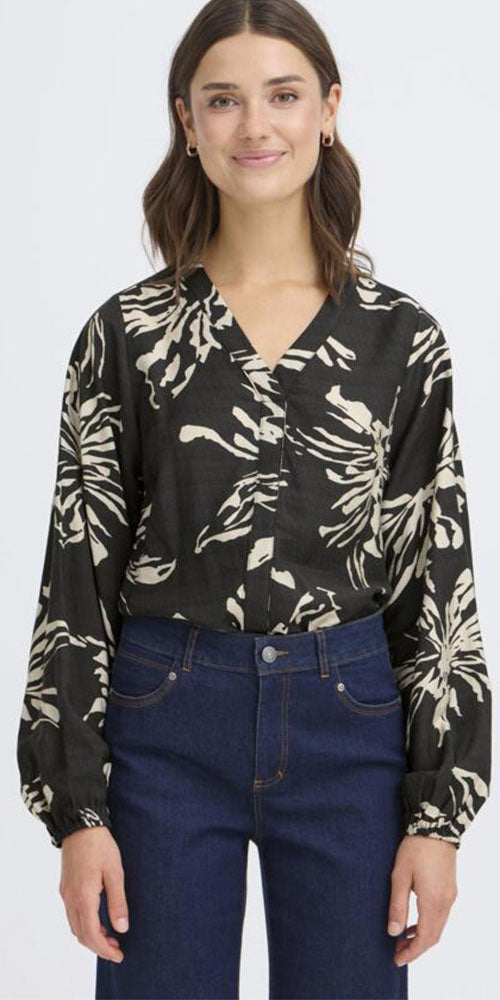 Fransa Flower Burst Blouse