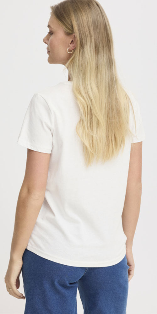 Fransa Finnish Flower Tee, blue