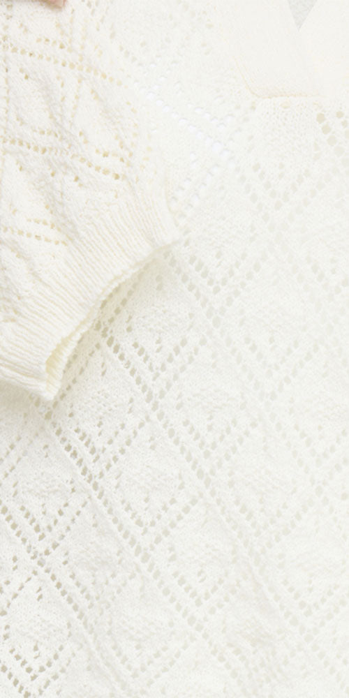 Fransa Lacey Knit Polo