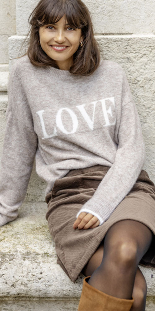 Fransa Love Sweater