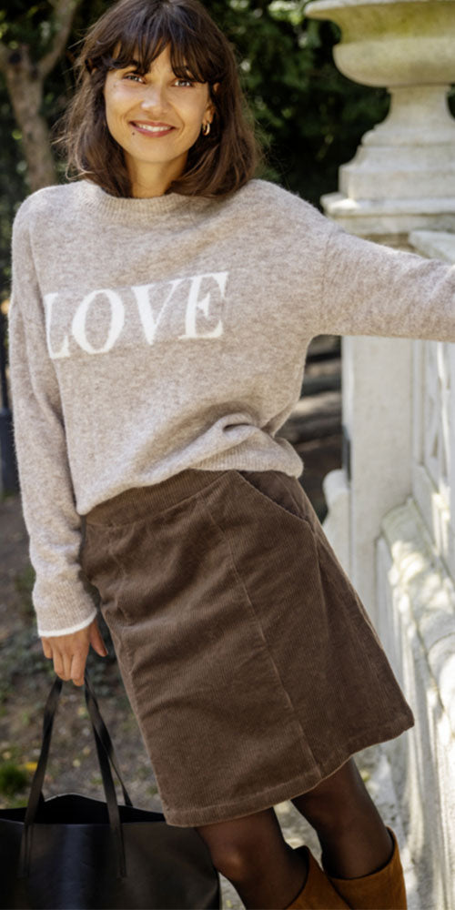 Fransa Love Sweater