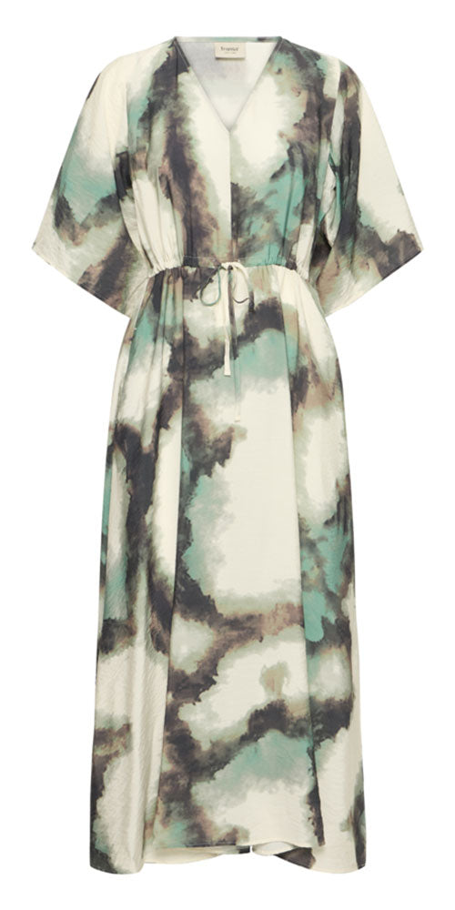 Fransa Marble Print Dress
