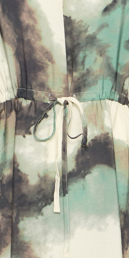 Fransa Marble Print Dress