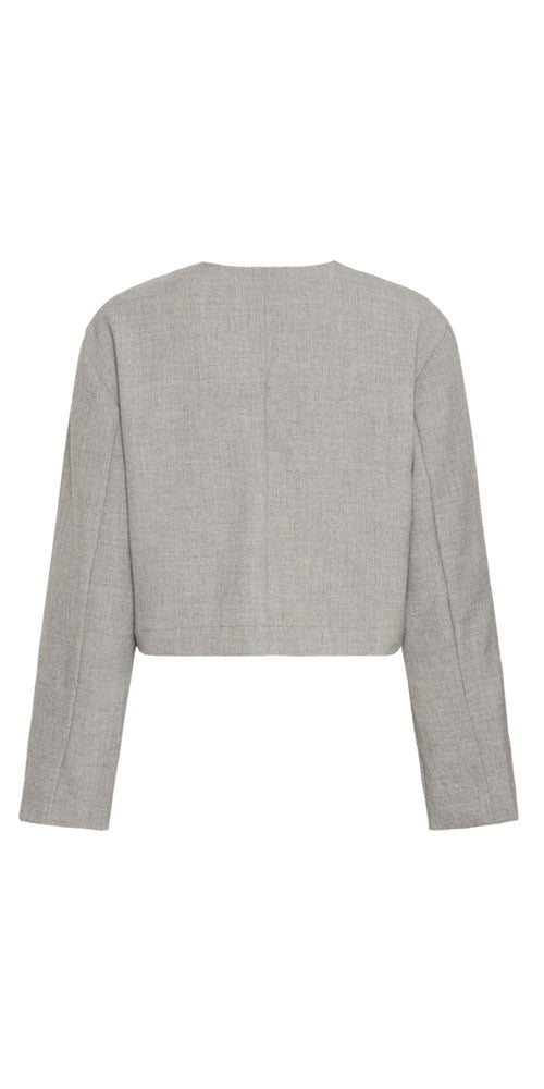 Fransa Minimalist Blazer, heathered grey