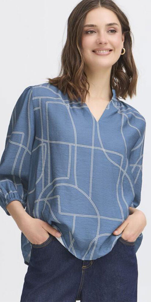 Fransa Modern Art Blouse