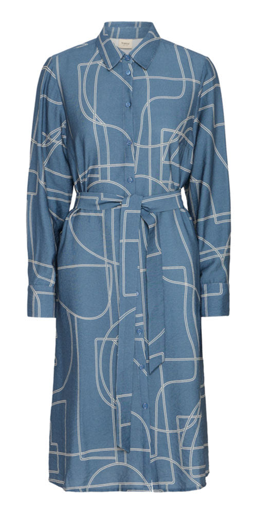 Fransa Modern Art Shirt Dress