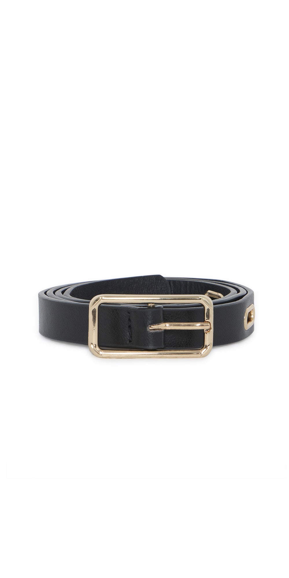 Fransa Oval Grommet Belt, black