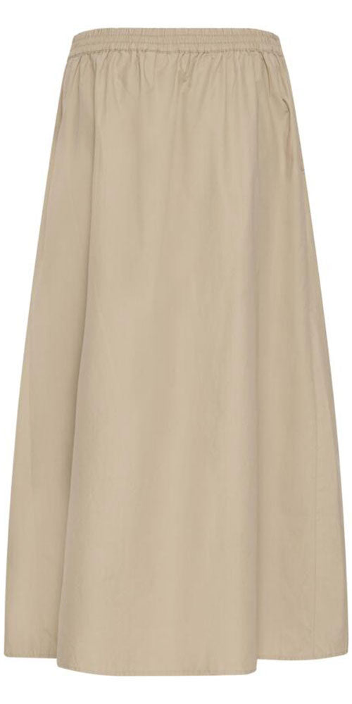 Fransa Pleated Cotton Skirt