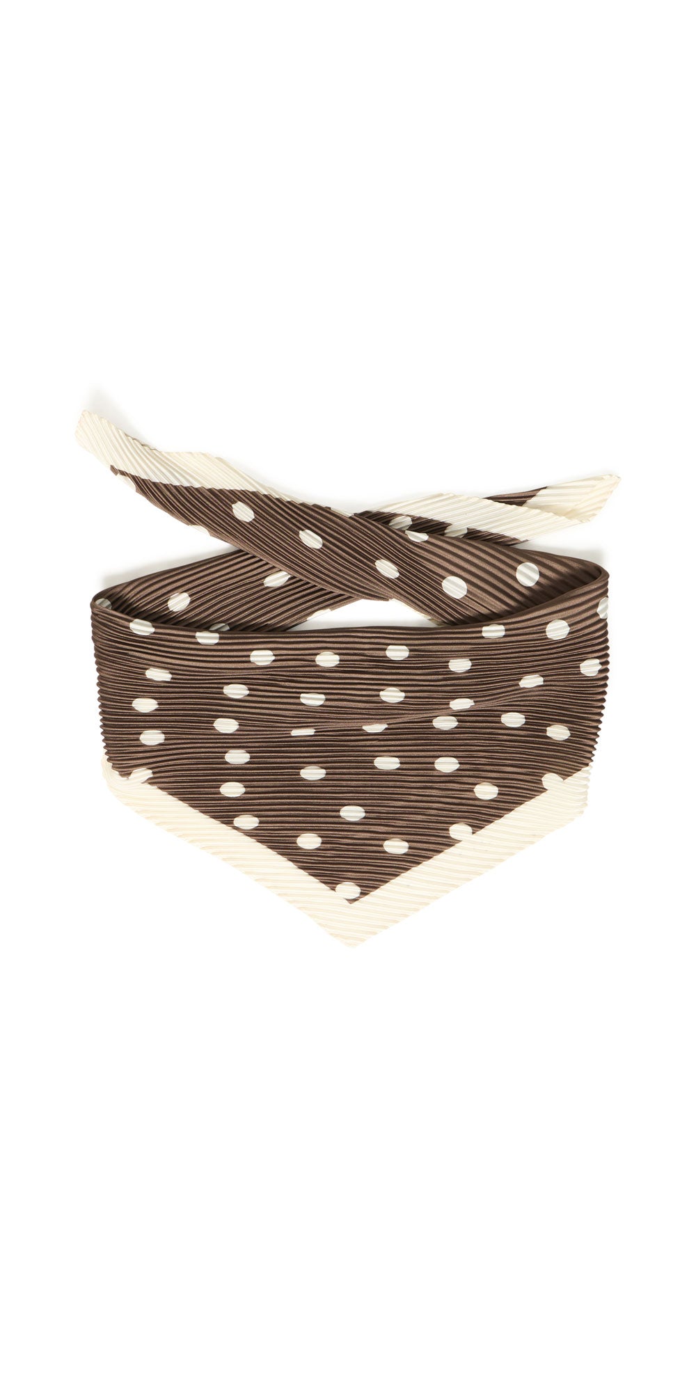Fransa Pleated Polka Dot Scarf