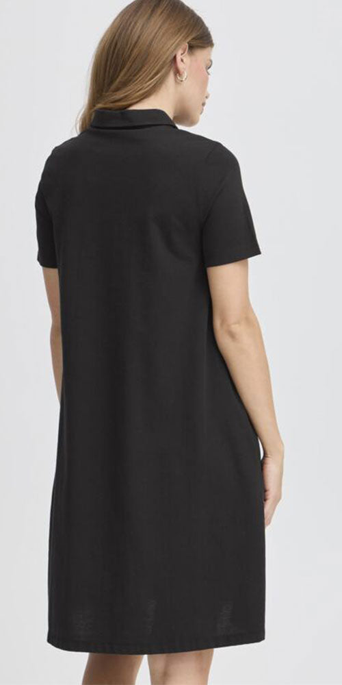 Fransa Jersey Polo Dress