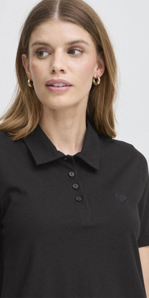 Fransa Jersey Polo Dress