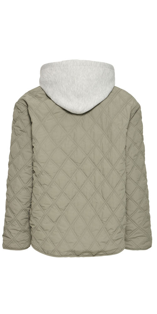 Fransa Quilted Hoodie Jacket