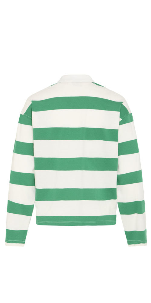 Fransa Cotton Rugby Polo, green