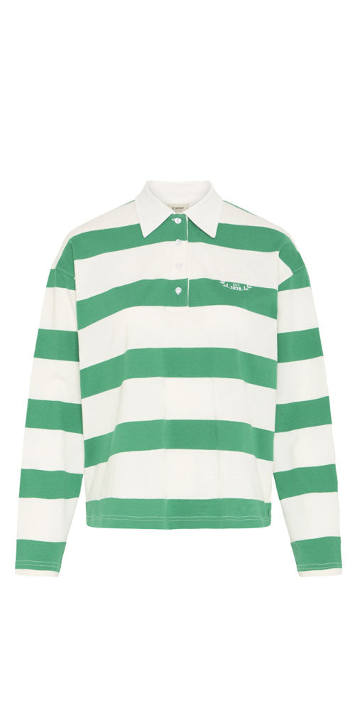 Fransa Cotton Rugby Polo, green