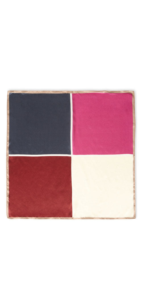 Silk Colour Block Scarf