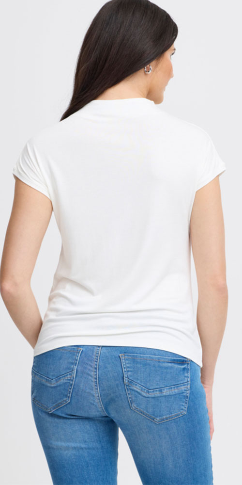 Fransa Skater Top, white