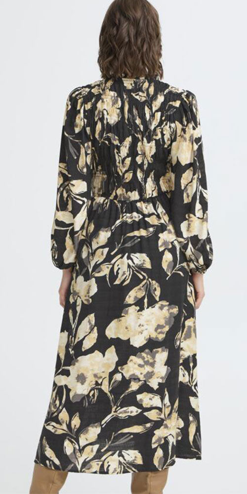 Fransa Smocked Floral Dress