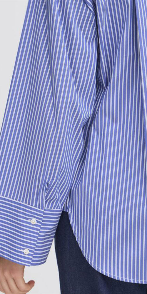Fransa Striped Button Up Shirt