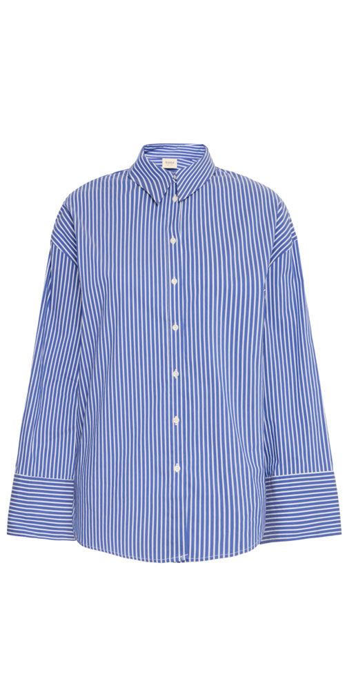 Fransa Striped Button Up Shirt