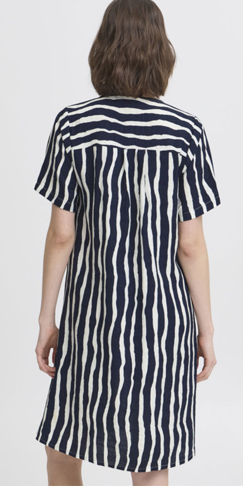 Fransa Striped Tunic Dress