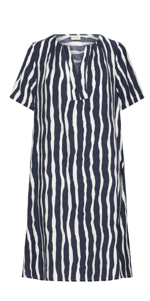 Fransa Striped Tunic Dress