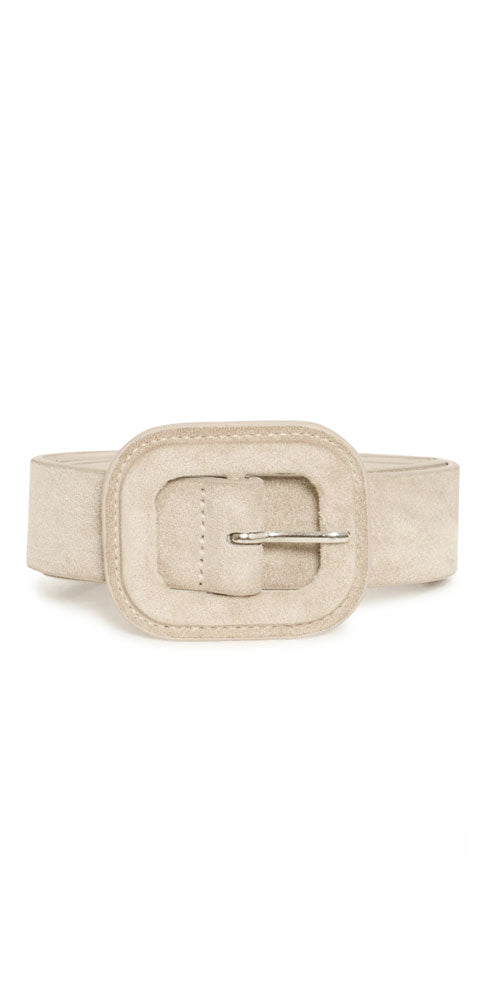 Fransa Faux Suede Belt, taupe