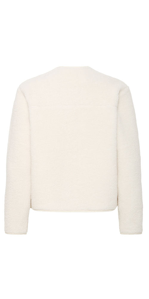 Fransa Teddy Jacket, off-white