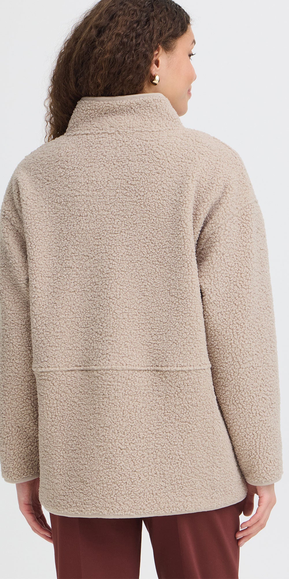 Fransa Teddy Jacket, stone