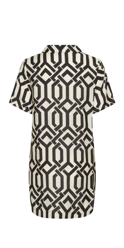 Fransa Trellis Print Tunic