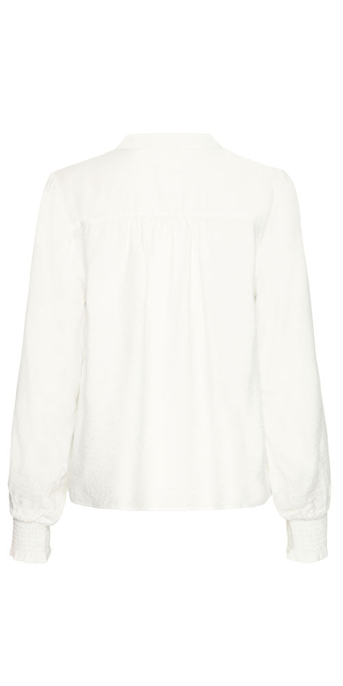 Fransa Tunic Style Blouse, white