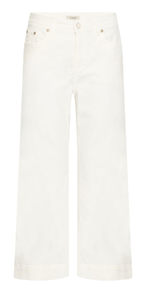 Fransa Wide Leg Jeans, white