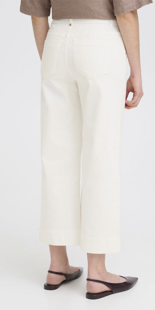 Fransa Wide Leg Jeans, white