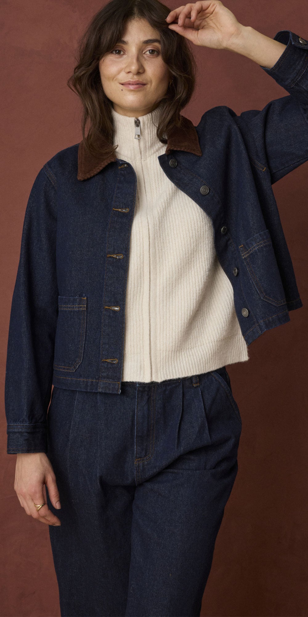 Fransa Zip Front Vest