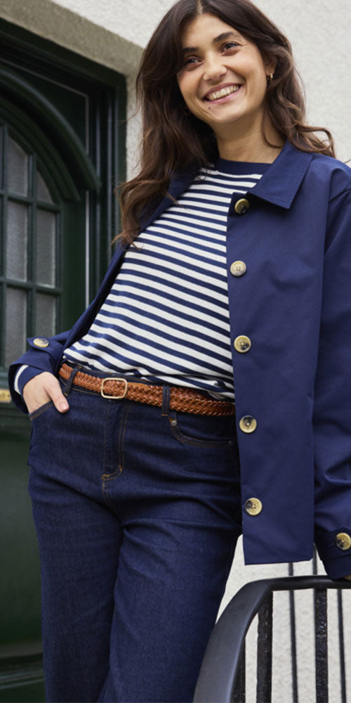 Fransa Woven Belt, cognac