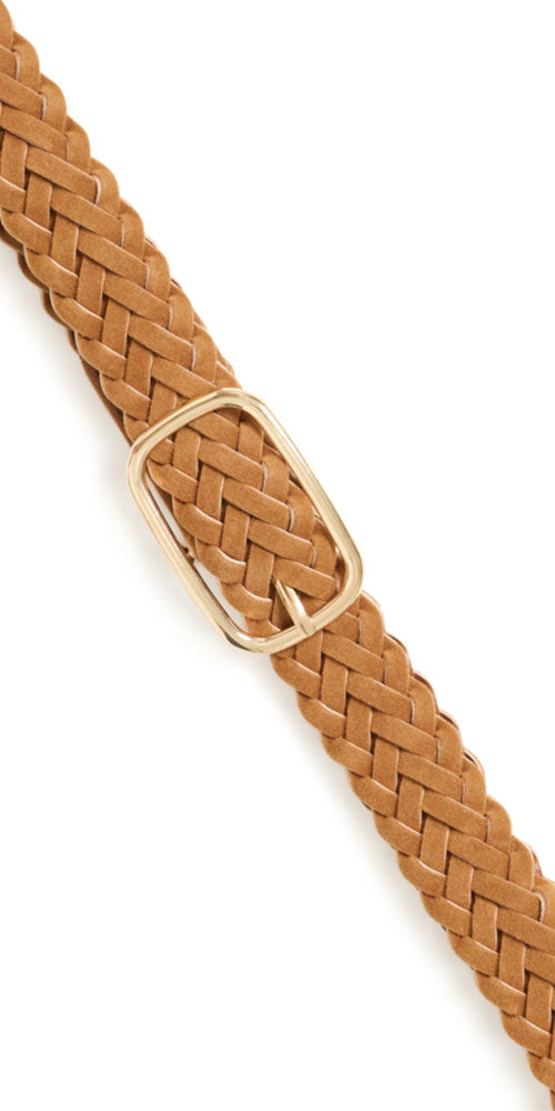 Fransa Woven Belt, cognac