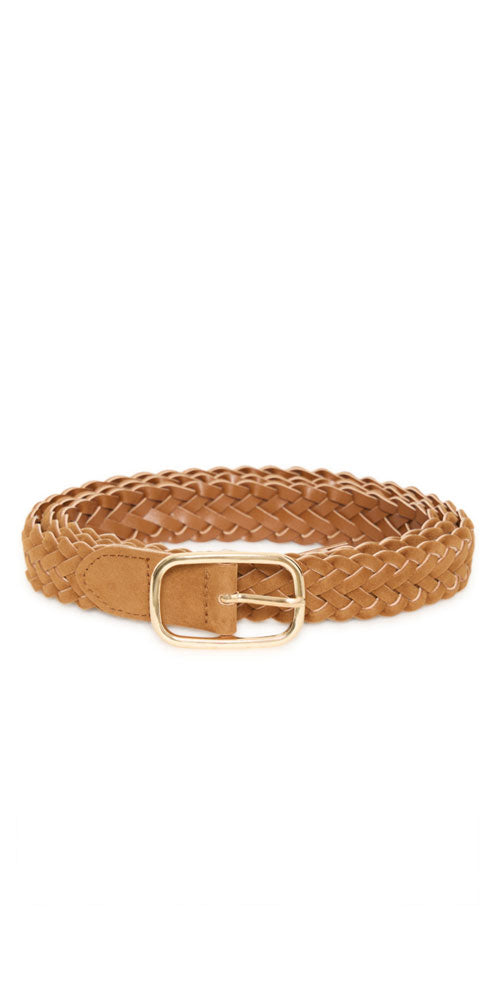 Fransa Woven Belt, cognac