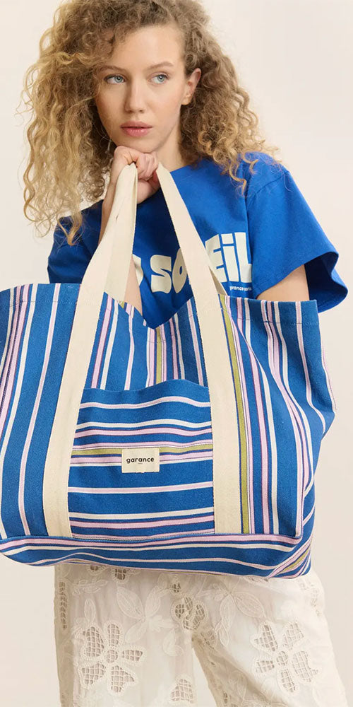 Garance Paris Striped Tote Bag