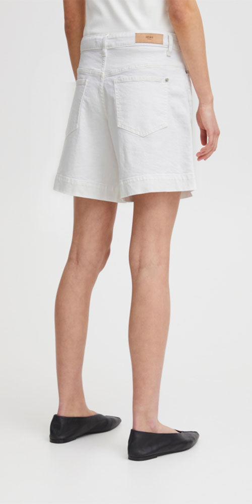 Ichi Ziggy Shorts, white